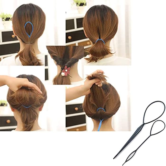 OnePlus PSADKID Hair Braiding Tools Hair Loop Styling Tools French Braiding Tools Hair Pull-Through Tools DIY Hair Styling Tools Hair Braiding Tools for Women and Girls (Pack of 6 ) - Image 3